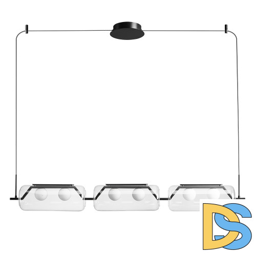 Подвесной светильник Arte Lamp Geneva A2341SP-6BK