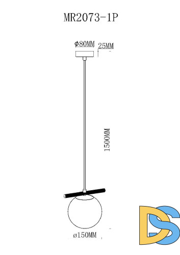 Подвесной светильник Myfar Francis MR2073-1P