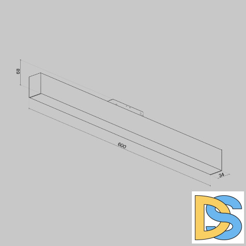 Трековый светильник Maytoni Track lamps TR012-2-20W4K-B