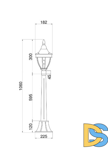Ландшафтный светильник Maytoni Rivoli O026FL-01B