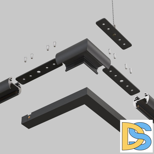 Коннектор угловой круглый Maytoni Basity TRA172CL-R-11B