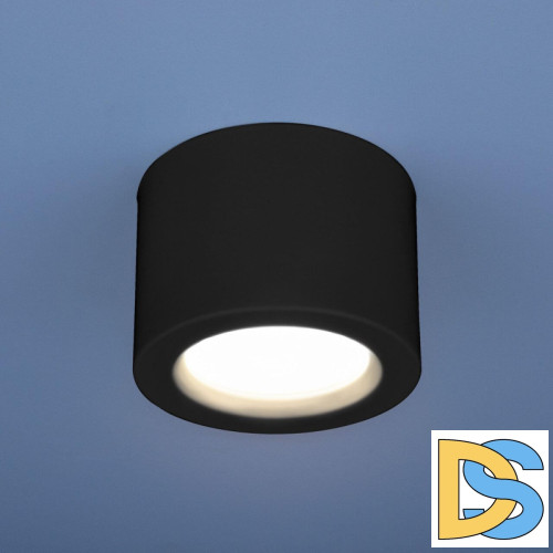 Потолочный светодиодный светильник Elektrostandard DLR026 6W 4200K черный матовый 4690389120688