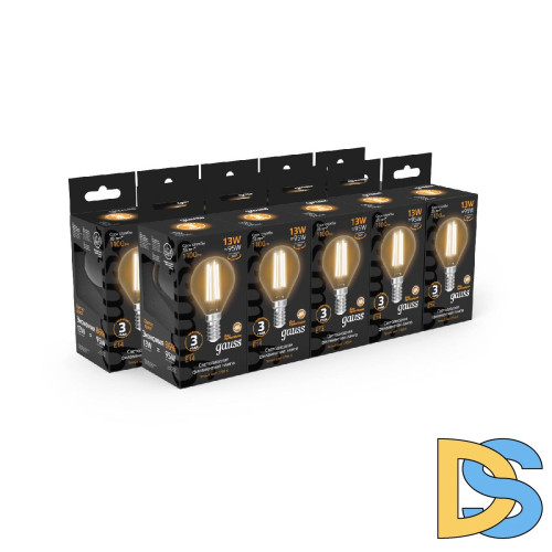Лампа светодиодная Gauss Filament E14 13W 2700K 105801113
