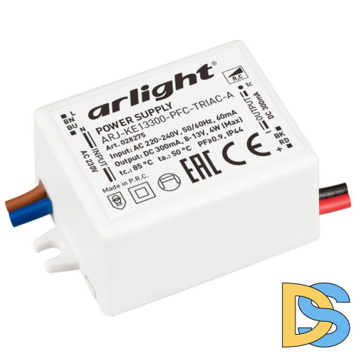 Блок питания Arlight ARJ-KE13300-PFC-Triac-A (4W, 300mA) 028275
