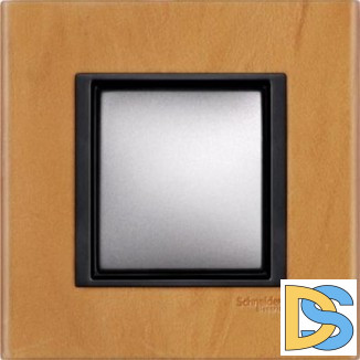 Рамка 1-ая (одинарная), Светлая кожа, серия UNICA TOP/CLASS, Schneider Electric