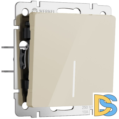 Выключатель одноклавишный проходной с подсветкой Werkel 4690389197017 W1112143 a064055