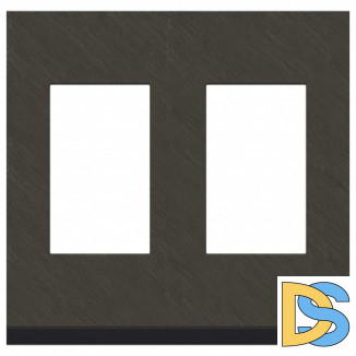Рамка 2-ая (двойная), Камень/Антрацит, серия Unica Pure, Schneider Electric