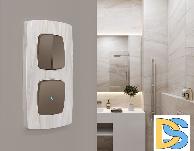 Лицевая панель для выключателя одноклавишного с подсветкой Ambrella Volt Omega OP6320