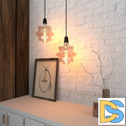 Лампа светодиодная филаментная диммируемая Gauss E27 8W 2400K золотая 161802008