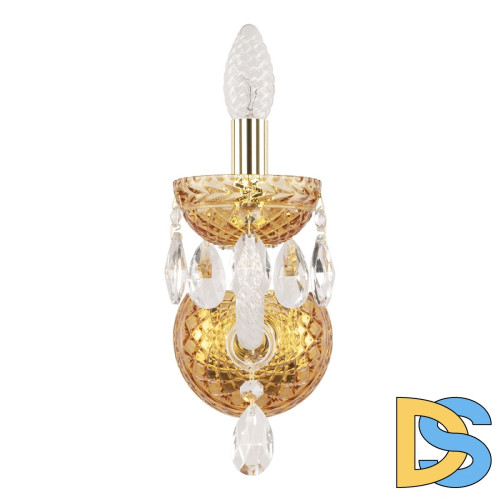 Бра Bohemia Ivele Crystal 5417B/1/165 G Amber/M-1F