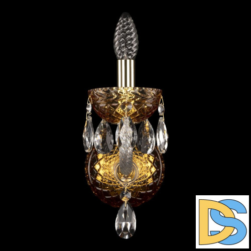 Бра Bohemia Ivele Crystal 5417B/1/165 G Amber/M-1F