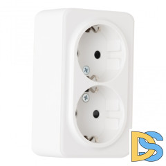 Розетка двойная с заземлением Arte Milano 310.40-2.white