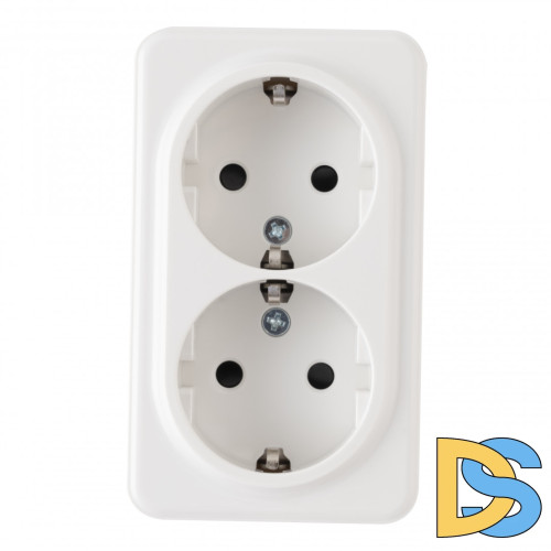 Розетка двойная с заземлением Arte Milano 310.40-2.white