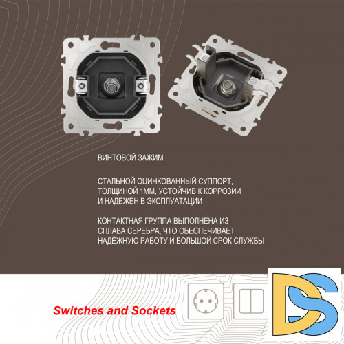 Розетка SAT TV Arte Milano 206.42-1.shampan