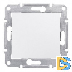 Выключатель 1-клавишный, Белый, серия Sedna, Schneider Electric