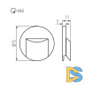Подсветка для лестниц и ступеней Kanlux Erinus Led O W-NW 33323