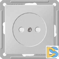Розетка 1-ая электрическая без заземления, Белый, серия Wessen 59, Schneider Electric