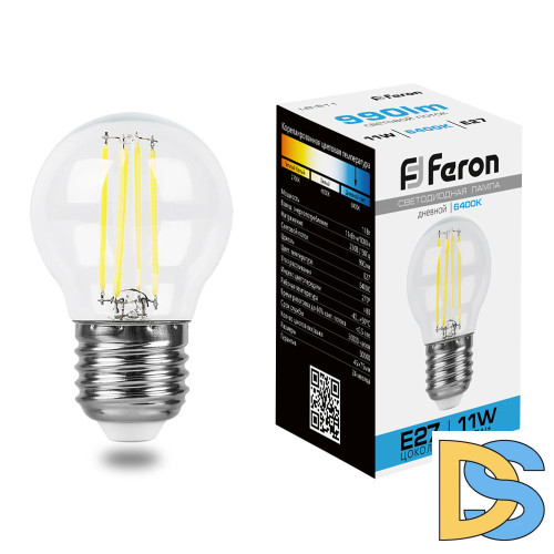 Лампа светодиодная Feron LB-511 Шарик E27 11W 6400K 38226