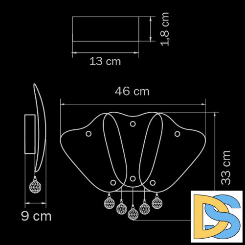 Бра Lightstar Lobo 804640