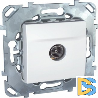 Розетка телевизионная оконечная ТV, Белый, серия Unica, Schneider Electric