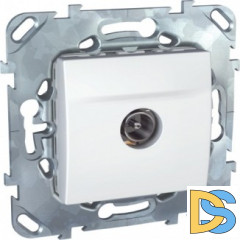 Розетка телевизионная оконечная ТV, Белый, серия Unica, Schneider Electric