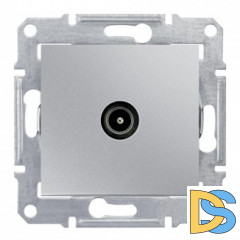 Розетка телевизионная проходная ТV, Алюминий, серия Sedna, Schneider Electric