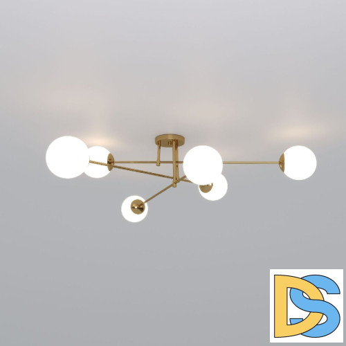 Потолочная люстра Eurosvet Netz 30181/6 латунь a062217