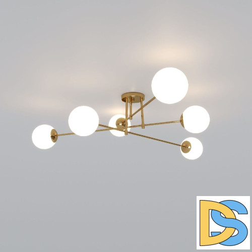Потолочная люстра Eurosvet Netz 30181/6 латунь a062217