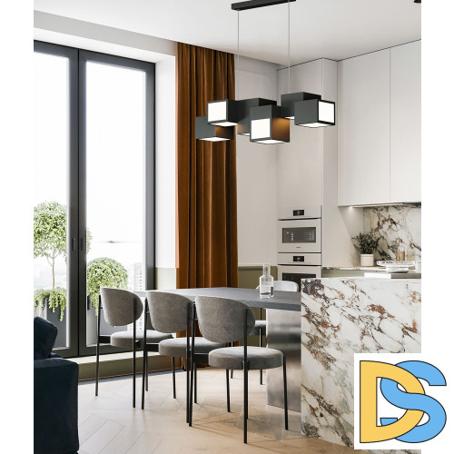 Подвесная люстра LED4U L7600-900 BK