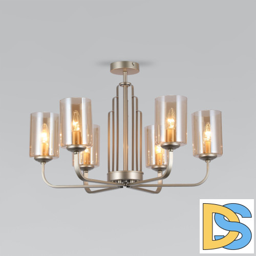 Люстра на штанге Eurosvet Defi 60138/6 перламутровое золото a060906