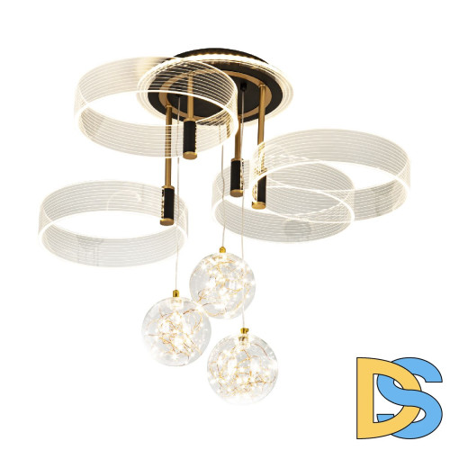 Потолочная люстра LED4U L1040-750 BK