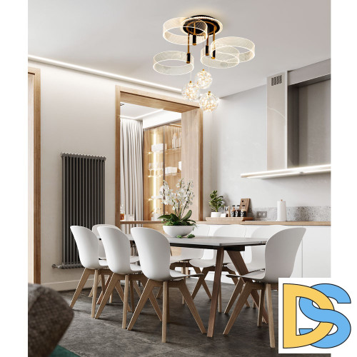 Потолочная люстра LED4U L1040-750 BK