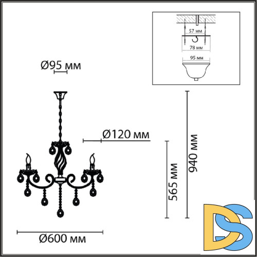 Подвесная люстра Lumion Linn 8190/5
