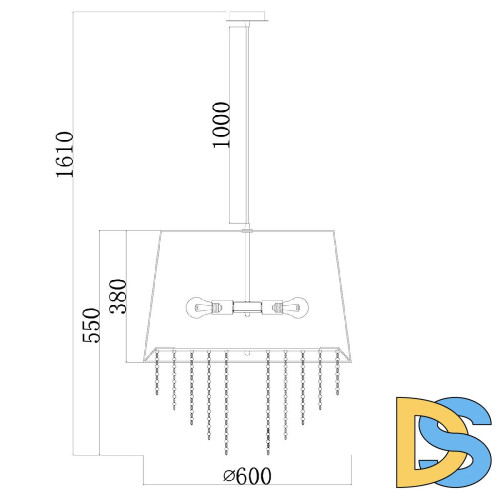 Подвесная люстра Escada Charm 652/5S Black
