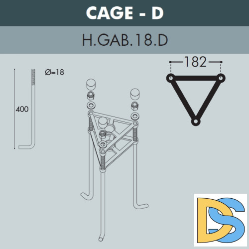 Садовый светильник Fumagalli V50.372.A20.LXH27