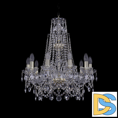 Подвесная люстра Bohemia Ivele Crystal 1411/10/195/XL-65 G
