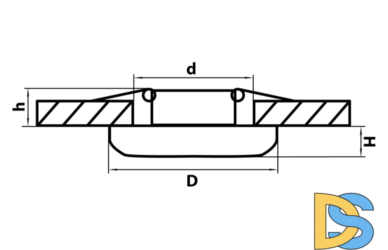 Встраиваемый светильник Lightstar Monde 071077