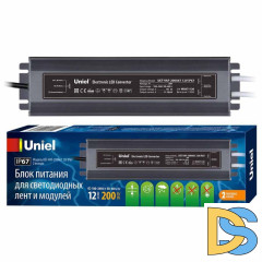 Блок питания Uniel 12V 200W IP67 16,7A UET-VAF-200A67 12V IP67 UL-00007579