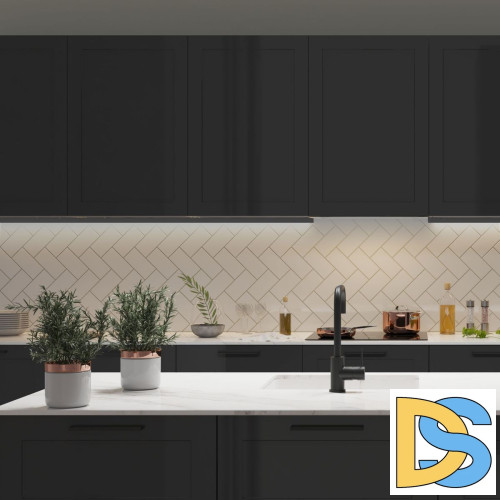 Профиль П-образный накладной Apeyron ширина ленты до 10мм 08-05-01Ч