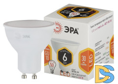Лампа светодиодная Эра GU10 6W 2700K LED MR16-6W-827-GU10 Б0020543