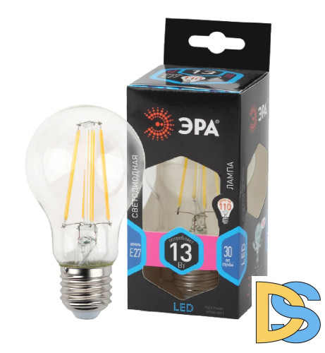 Лампа светодиодная Эра E27 13W 4000K F-LED A60-13W-840-E27 Б0035028