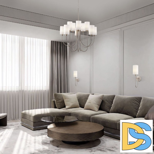 Бра Eurosvet Abbey 60164/1 никель a065753