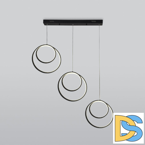 Подвесная люстра Eurosvet Flow 90308/3 черный a060657