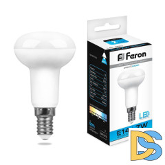 Лампа светодиодная Feron E14 7W 6400K Груша Матовая LB-450 25515