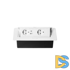 Блок розеток MX-226 (O) (2 секции, 1 USB и 1 type C) Mebax 00-00002604