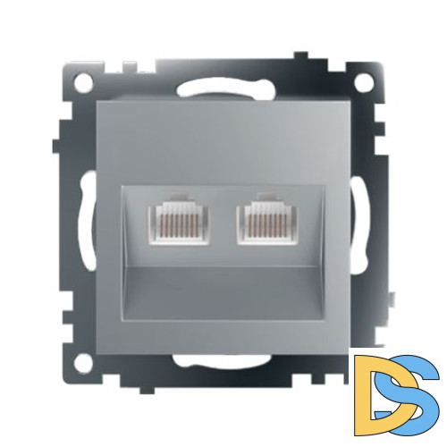 Розетка компьютерная 2-местная RJ-45 Stekker Катрин GLS00-7109-03 50005