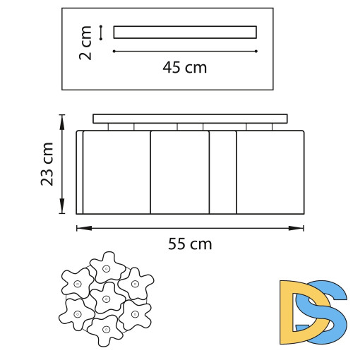 Потолочная люстра Lightstar Nubi 802077