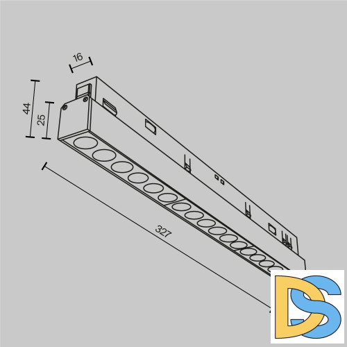 Трековый магнитный светильник Maytoni Points TR031-2-18W2.7K-B