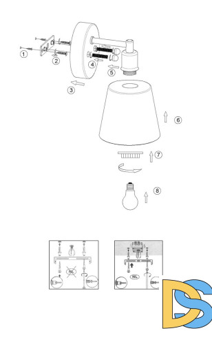 Бра Lucide Vitri 71265/01/17