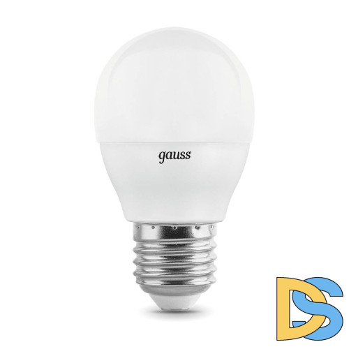 Лампа светодиодная Gauss E27 7W 4100K матовая 53227T
